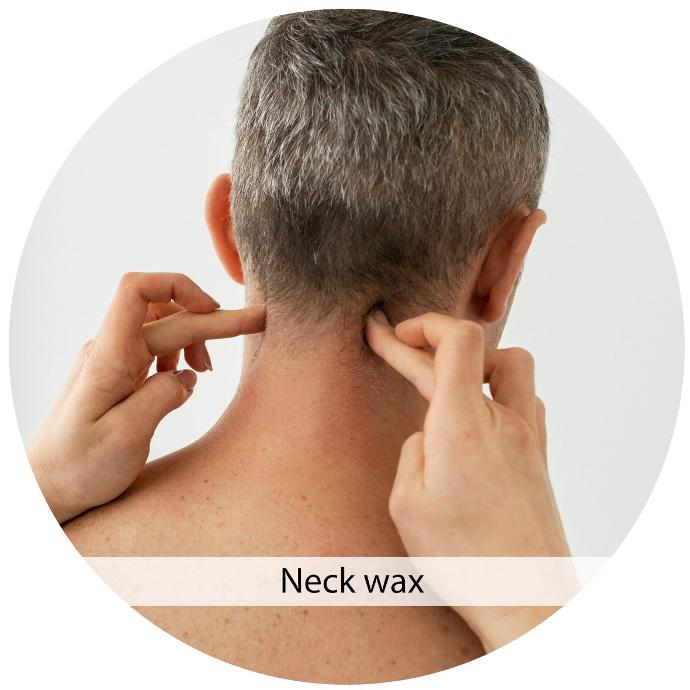 Neck Waxing Session