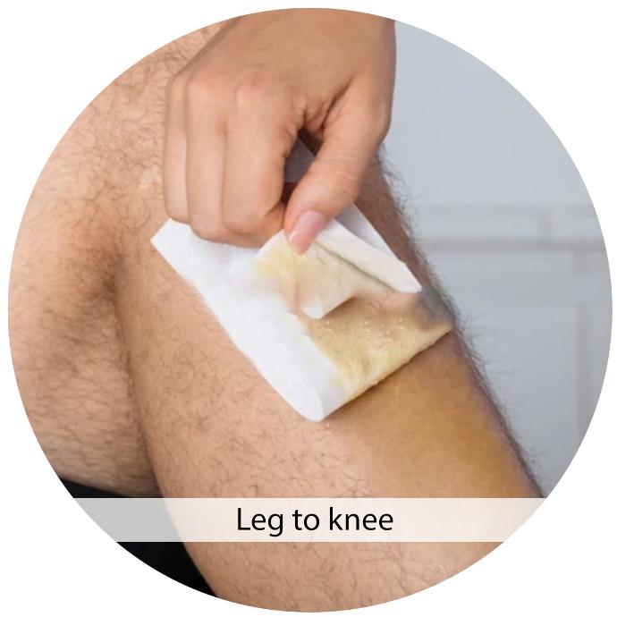 Leg to Knee Waxing Session